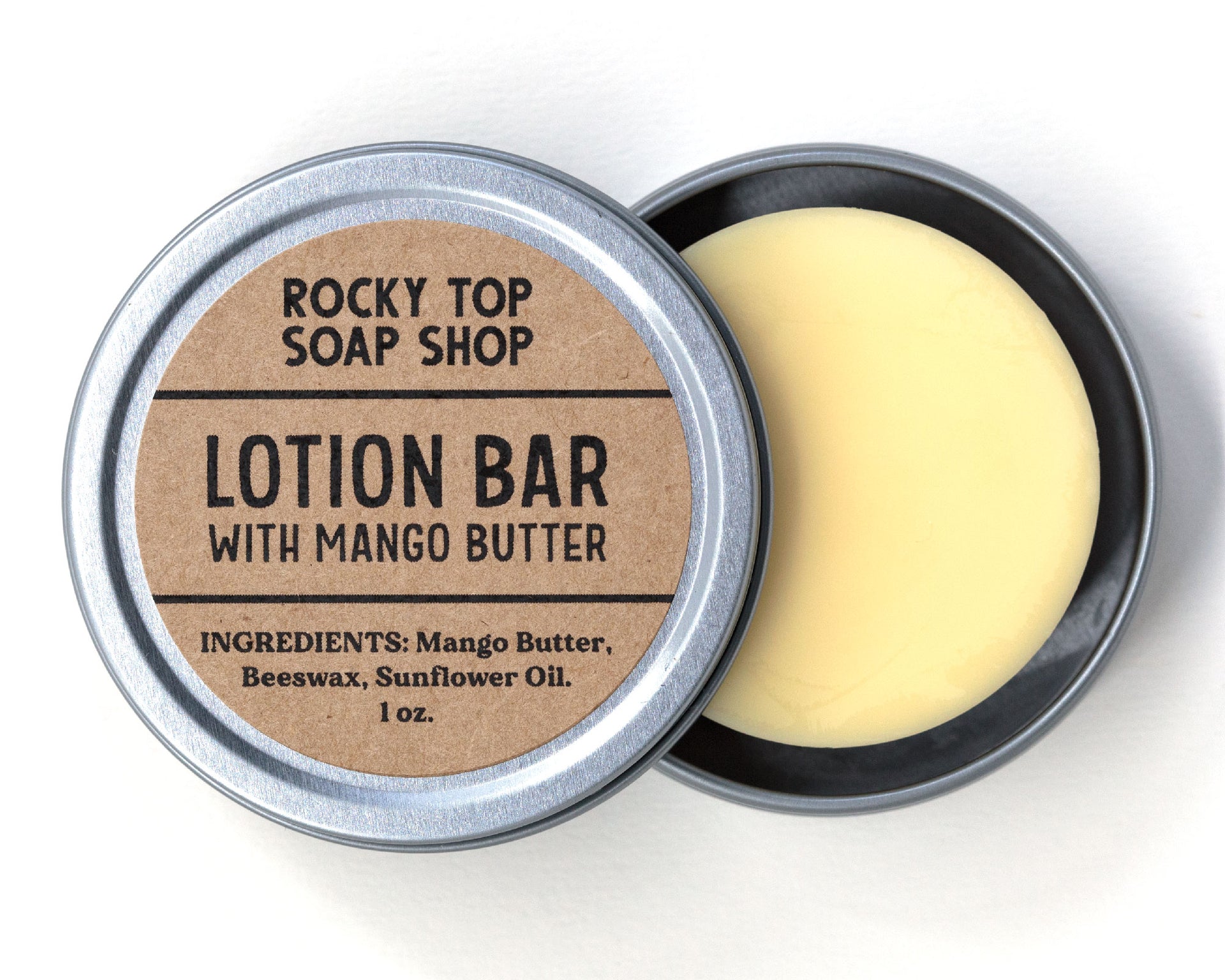 SOLID LOTION BAR - Great Body Bar for Travel & Massage. Citrus eo Blend,  Organic Coconut Oil, Shea, Mango Butter and Essential Oils